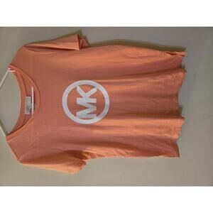 Michael Kors Women's coral Logo T-Shirt Medium